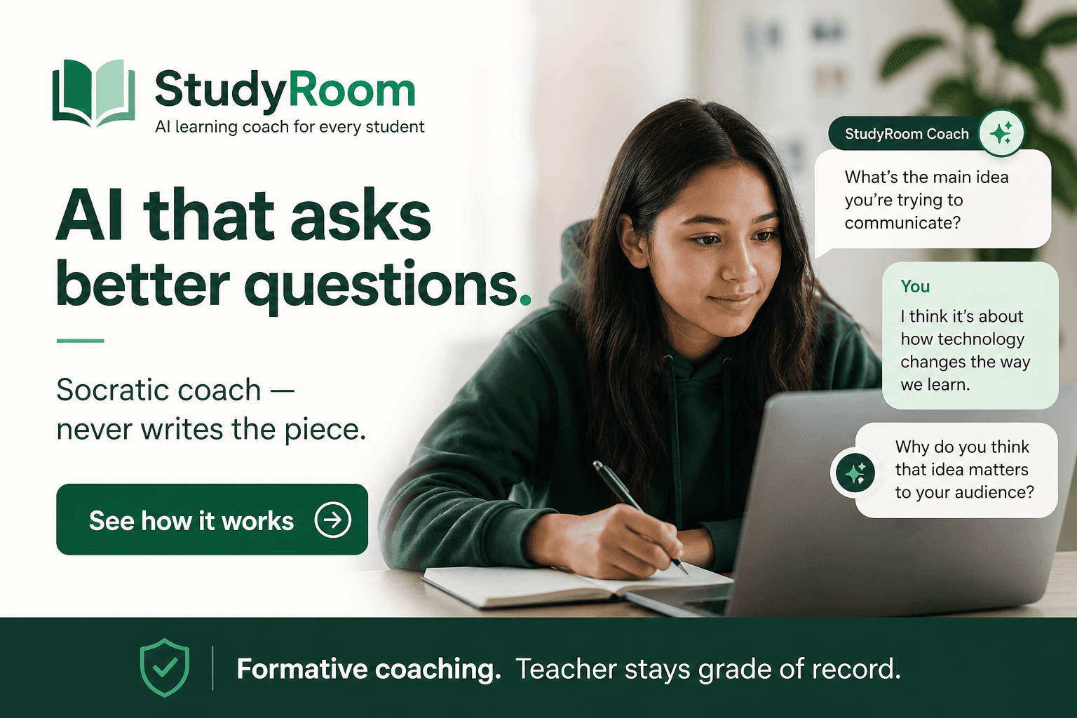 Responsible AI writing coach creative